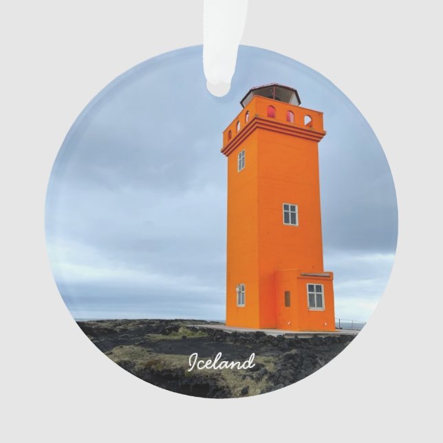Island - Keramik Ornament (Vorderseite)