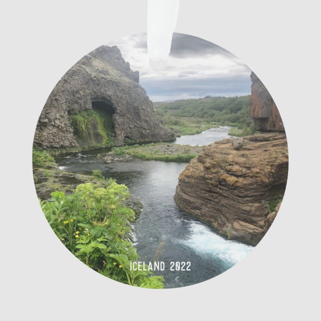 Island - Keramik Ornament (Vorderseite)