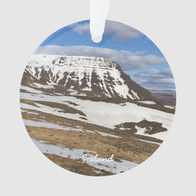 Island - Keramik Ornament (Vorderseite)