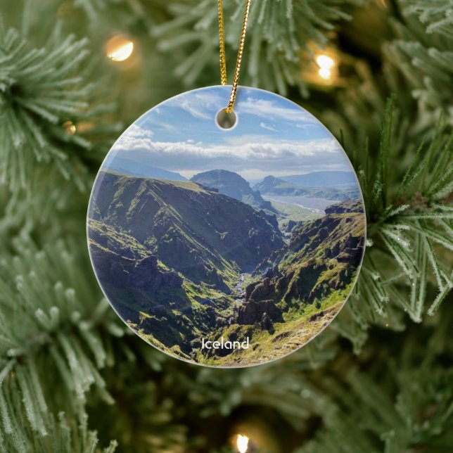 Island - Keramik Ornament (Baum)
