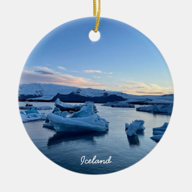 Island - Keramik Ornament (Vorne)