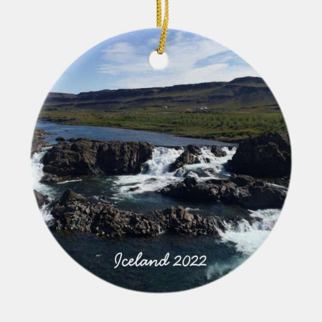 Island - Keramik Ornament (Vorne)