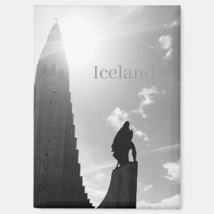 Island Kühlschrankmagnet – Hallgrímskirkja Kirche Magnet