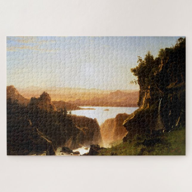 Island Lake, Wind River Range, Wyoming, Bierstadt Puzzle (Horizontal)