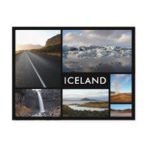 Island-Landschaften mit mehreren Foto-Bildersammlu