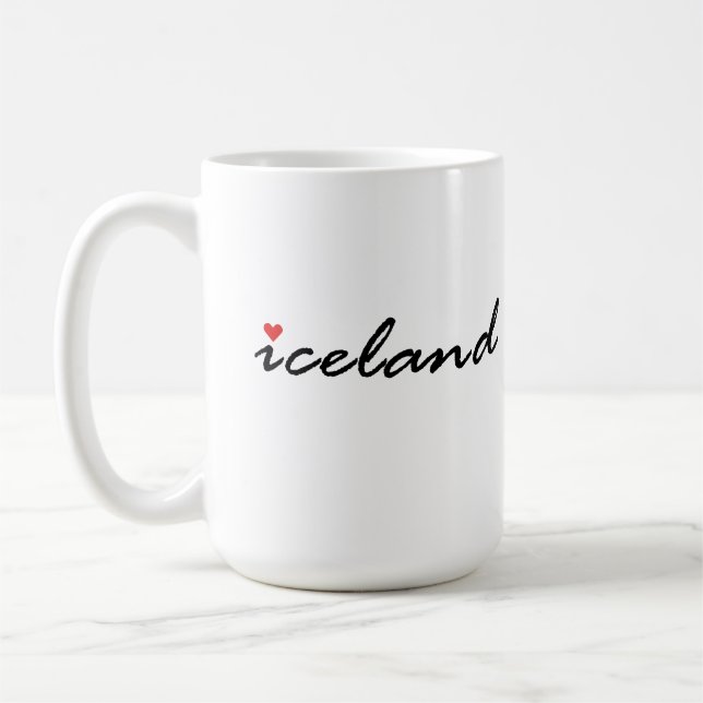 Island liebt Patriot Kaffeetasse (Links)