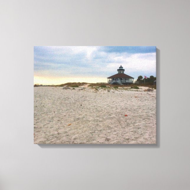 Island Lighthouse Leinwanddruck (Vorderseite)