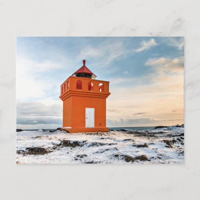 Island Lighthouse Postkarte (Vorderseite)