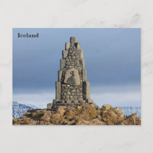 Island, Monument Stephan Stephansson, Vatnsskard Postkarte