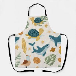 Island Mood All-Over Print Apron Gift Schürze