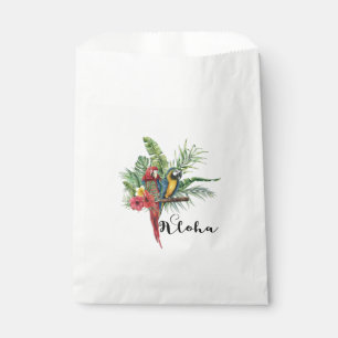 Island Paradise Birds Tropical Floral Wedding Geschenktütchen