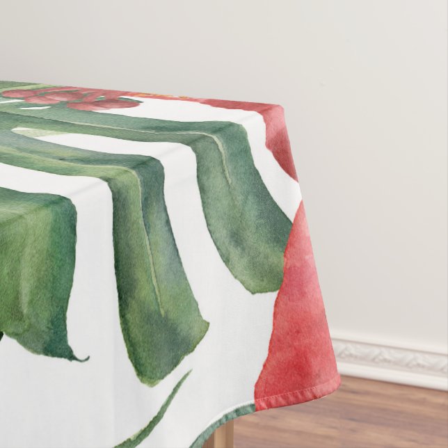 Island Paradise Tropical Floral Botanical Blätter Tischdecke (Beispiel)
