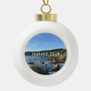 Island - Personalisierte Keramik Kugel-Ornament
