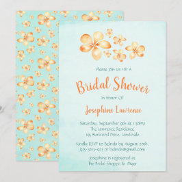 Island Plumeria Bridal Dusche Einladungen