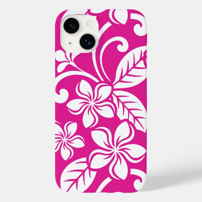 ISLAND PLUMERIA (HOT PINK) Case-Mate iPhone FALL Hülle (Rückseite)