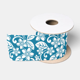 ISLAND PLUMERIA (KARIBISCHE BLAU) SATIN RIBBON SATINBAND