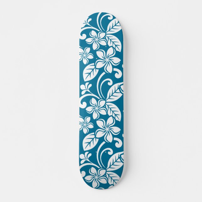 ISLAND PLUMERIA (KARIBISCHE BLAU) SKATEBOARD (Vorne)