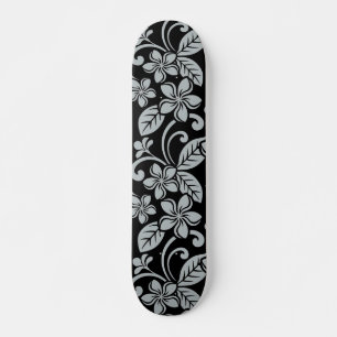 ISLAND PLUMERIA (SCHWARZ/GRAU) Skateboard