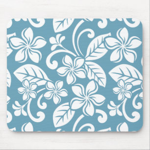 ISLAND PLUMERIA (SLATE BLAU) Mousepad
