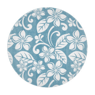 ISLAND PLUMERIA (SLATE BLAUE) SCHNEIDEBRETT