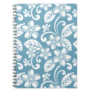 ISLAND PLUMERIA (SLATE BLUE) Spiral Foto Notebook Notizblock