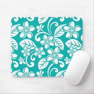 ISLAND PLUMERIA (TURQUOISE) Gepäckmarke Mousepad