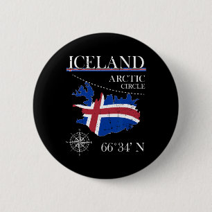 Island - Polarkreis - Polar Nordinsel Island Button