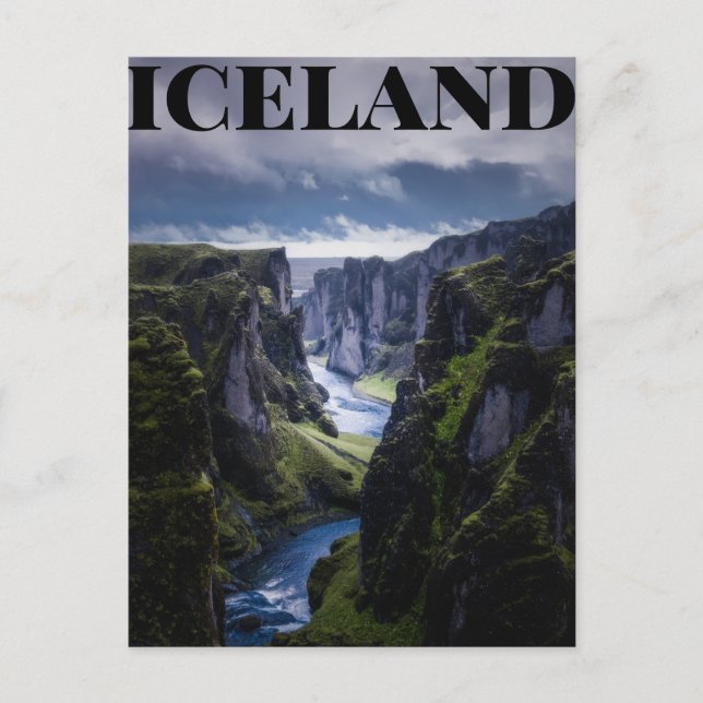 Island Postkarte (Vorderseite)