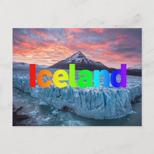 Island Postkarte (Vorderseite)