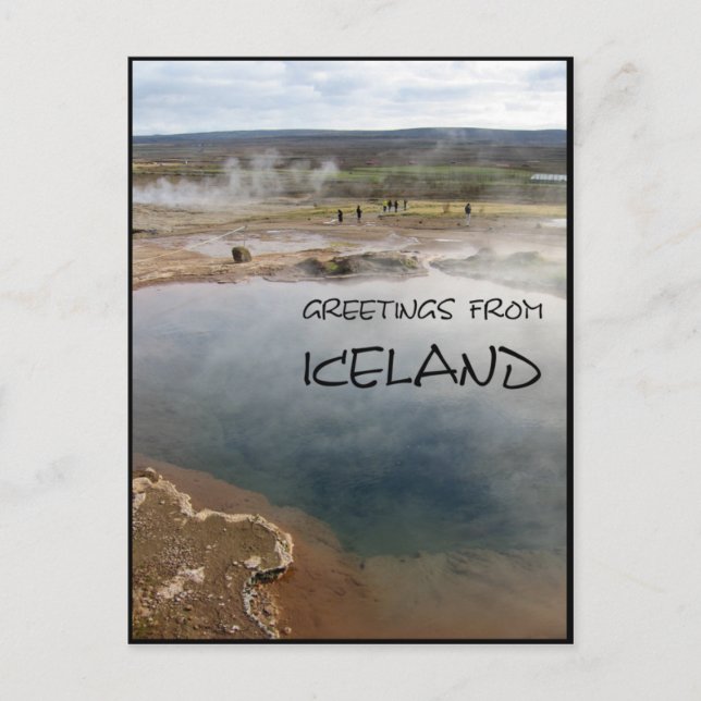 Island Postkarte (Vorderseite)