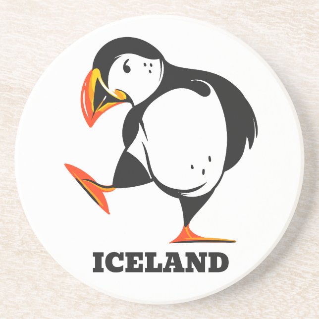 Island Puffin Getränkeuntersetzer (Vorne)