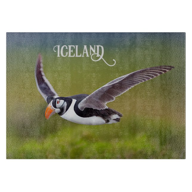 Island Puffin Schneidebrett (Vorderseite)