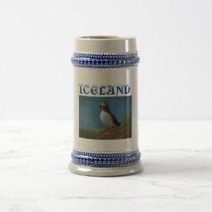 Island Puffin Souvenir Beer Stein Bierglas