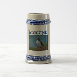 Island Puffin Souvenir Beer Stein Bierglas