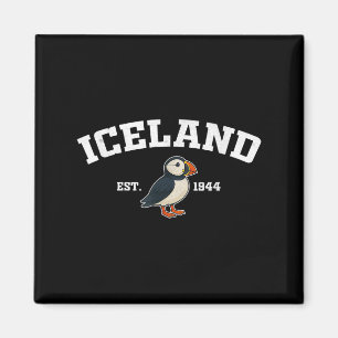 Island Puffin Vintage isländische Souvenir Magnet