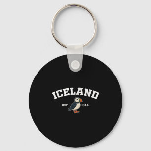 Island Puffin Vintage isländische Souvenir Schlüsselanhänger