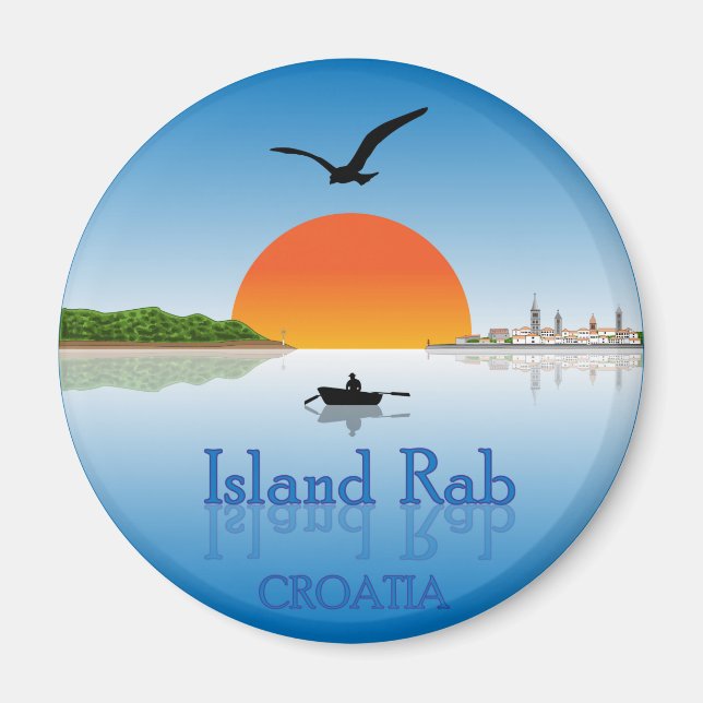 Island Rab, Croatia Magnet (Vorne)