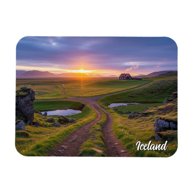 Island Reisen Magnet (Horizontal)