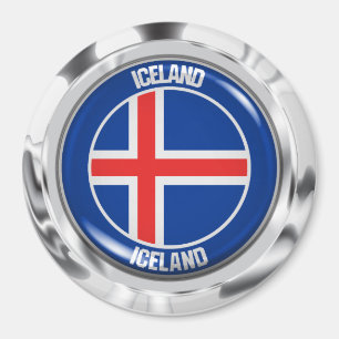 Island-RundEmblem Magnet
