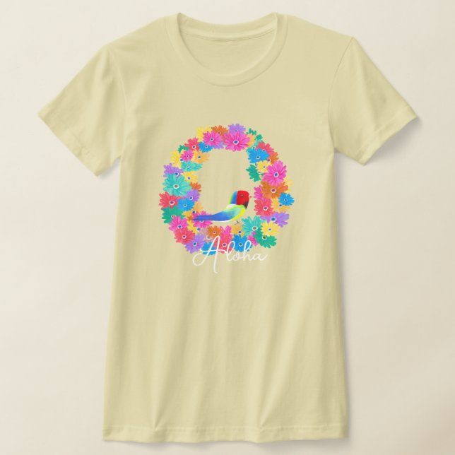 Island Rustic Bird 'Aloha'  T-Shirt (Ablage )