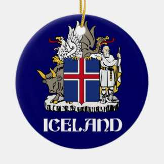 ISLAND - Siegel/Emblem/Blazon/Wappen/Symbol Keramik Ornament