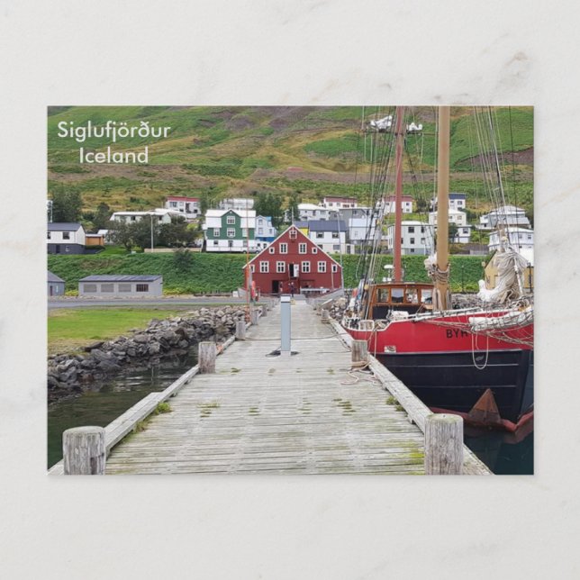 Island - Siglufjörður Postkarte (Vorderseite)