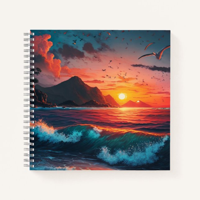 ISLAND SUNSET #1 NOTIZBUCH (Vorderseite)