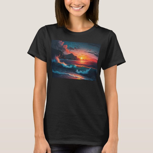 ISLAND SUNSET #1 T-Shirt (Vorderseite)