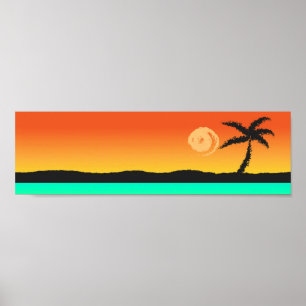 Island Sunset Poster
