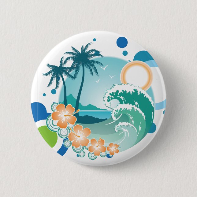 Island Surf Button (Vorderseite)