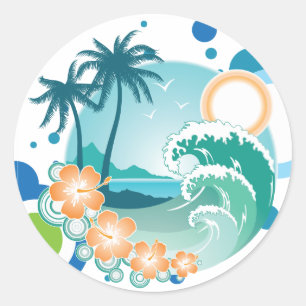 Island Surf Sticker