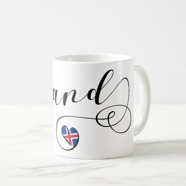 Island - Tasse Herzstück (VorderseiteRechts)