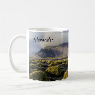 Island Tasse Schwarzer Sandstrand