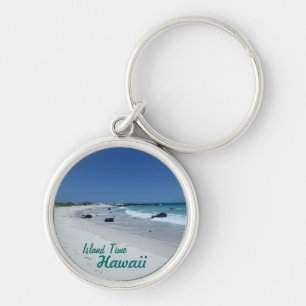 Island Time Hawaii landschaftlich Beach Souvenir S Schlüsselanhänger